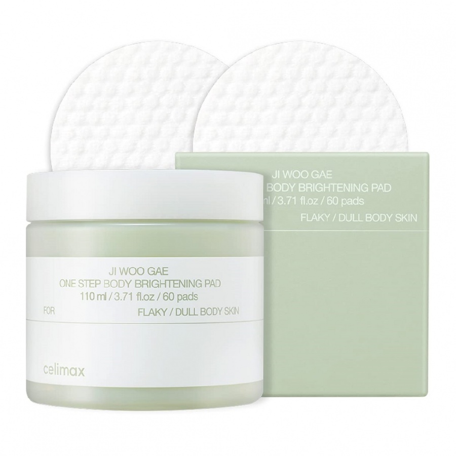 Пэды для тела осветляющие, Ji Woo Gae One Step Body Brightening Pad, celimax, 110 мл