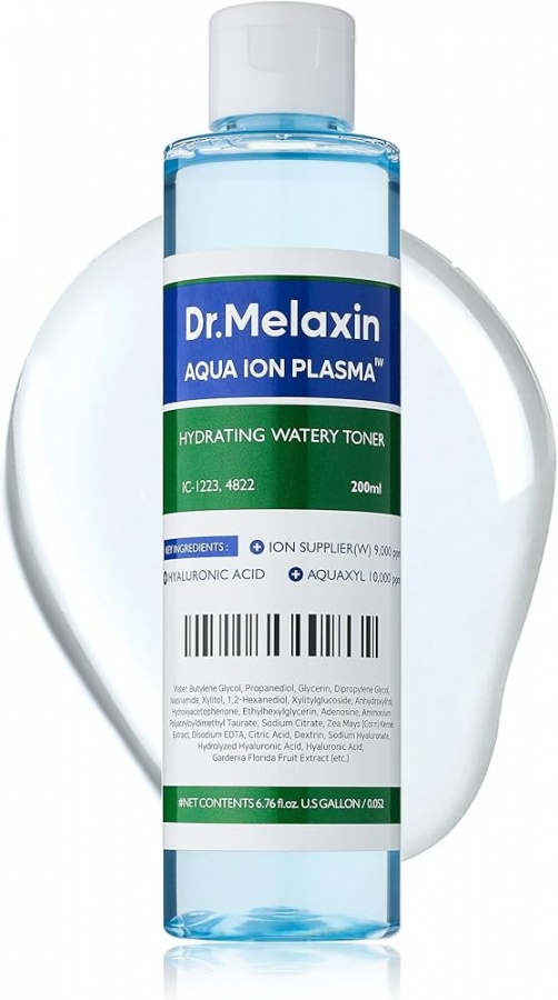 Тонер для лица с аква-ионной плазмой, Aqua Ion Plasma Water Toner, Dr. MELAXIN, 200 мл