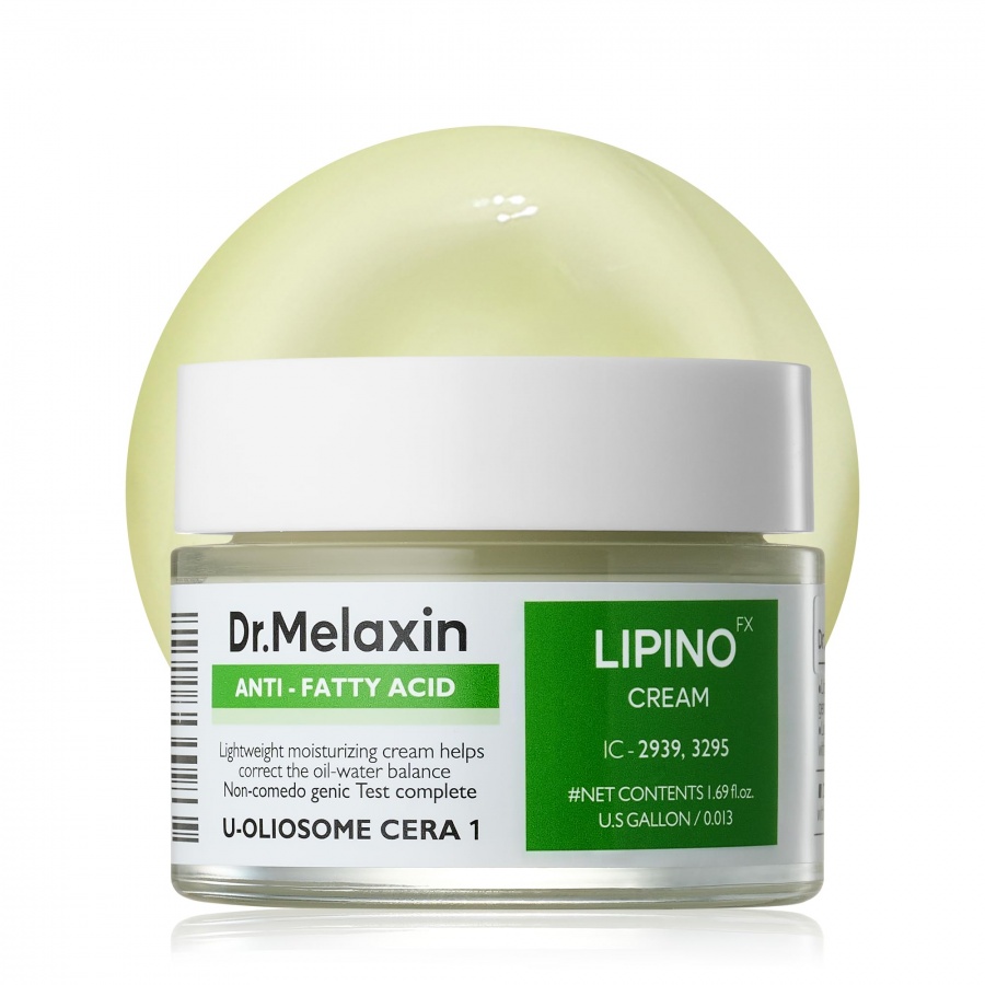 Крем для лица для жирной кожи, LIPINO Anti-Fatty Acid Noncomedo Cream, Dr. MELAXIN, 50 мл