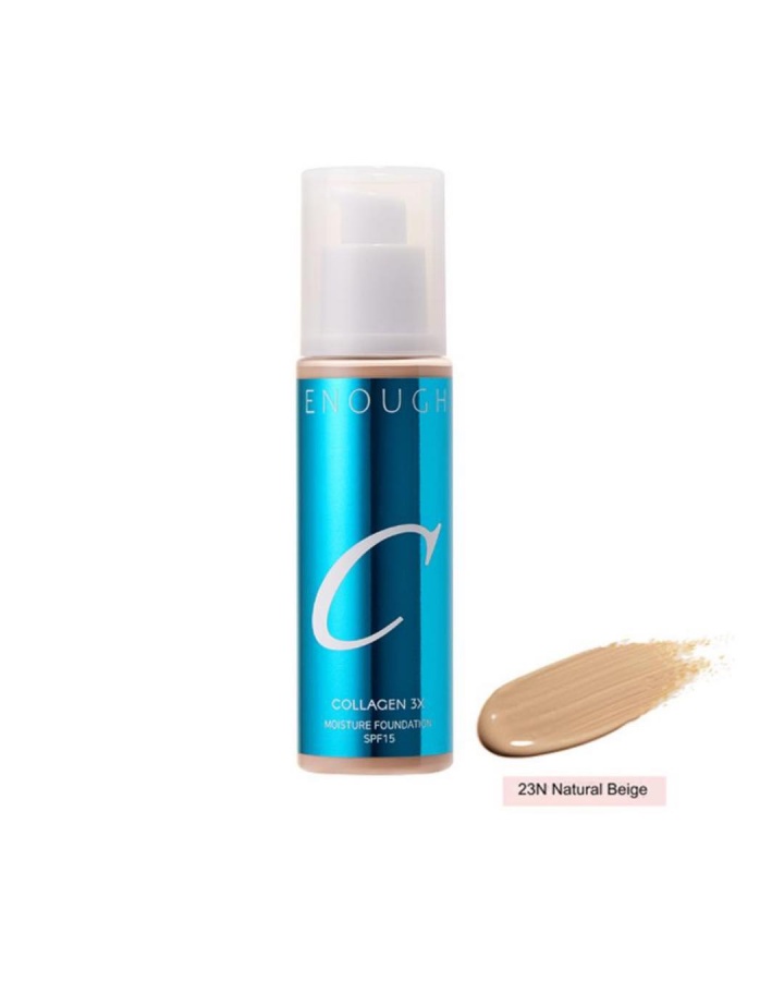 Основа тональная для лица с коллагеном COLLAGEN 3X Moisture Foundation SPF 15 23N, ENOUGH, 100 мл