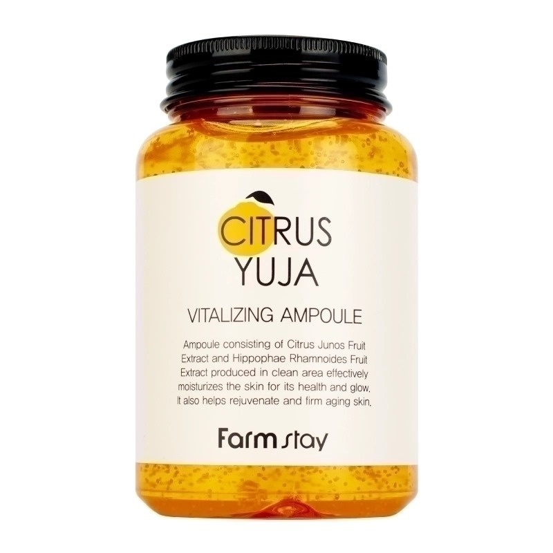 Сыворотка для лица с экстрактом юдзу ампульная, Citrus Yuja Vitalizing Ampoule, FarmStay, 250 мл