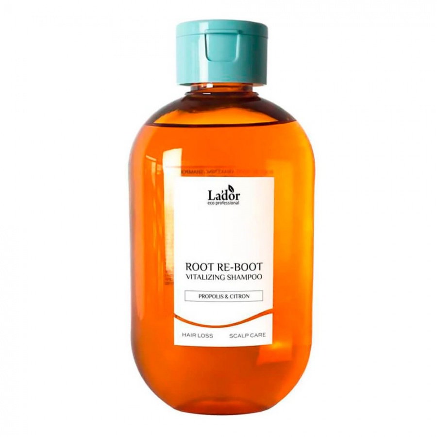 Шампунь для волос для сухой кожи головы с прополисом ROOT RE-BOOT VITALIZING SHAMPOO (PROPOLIS & CITRON), LA'DOR, 800 мл
