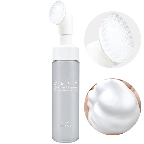 Пенка для лица очищающая с глутатионом, GLUTATHIONE BUBBLE CHEWY FOAM, LEBELAGE, 200 мл