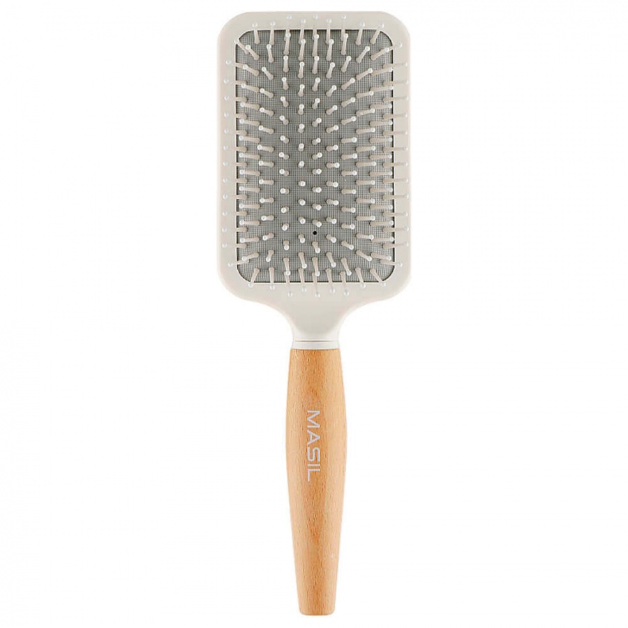Расческа для волос, WOODEN PADDLE BRUSH, MASIL 