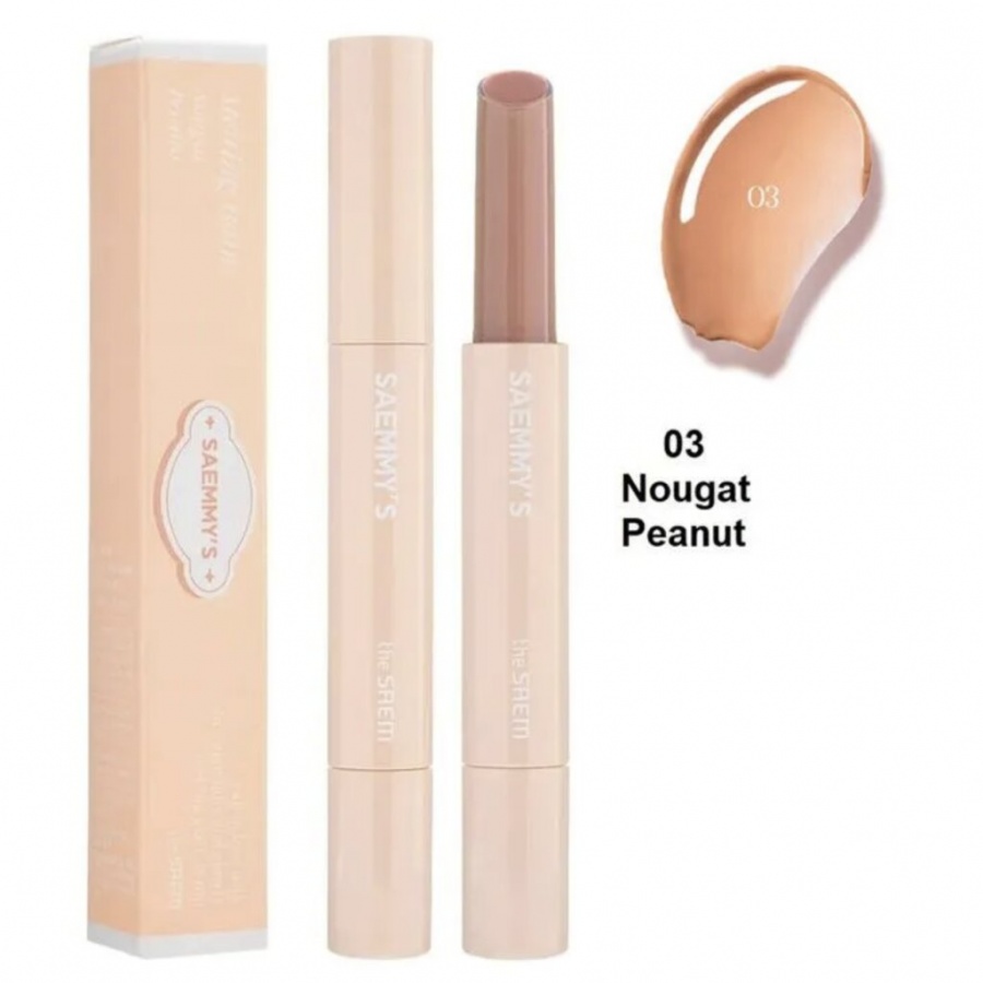 Бальзам для губ Saemmy's Syrup Shot Melting Balm 03 Nougat Peanut, THE SAEM, 1,8 г