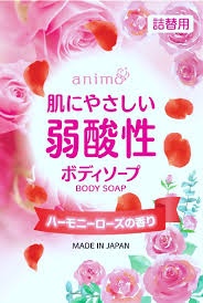 Слабокислотное жидкое мыло для тела (аромат розы) Animo Harmony Rose, Rocket Soap, 340 мл (мягкая упаковка)