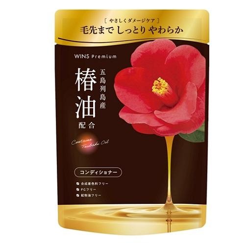 Восстанавливающий кондиционер с маслом Камелии Wins Premium Tsubaki Oil Conditioner, Nihon, 350 г (мягкая упаковка)