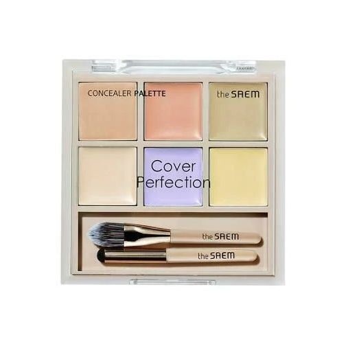 Консилер для лица палетка Cover Perfection Concealer Palette 01 Cover&Correct, THE SAEM, 12 мл