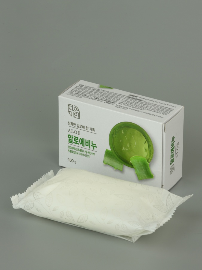 Мыло с экстрактом алоэ Fresh Aloe Soap, MUKUNGHWA   100 г