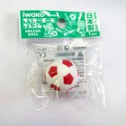 Фигурный 3D ластик Футбольный мяч, IWAKO (синий, красный, черный или зеленый) 1 шт. Фигурный 3D ластик Футбольный мяч, IWAKO (синий, красный, черный или зеленый) 1 шт.