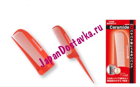 Складная расческа Ceramide Brush для увлажнения и смягчения волос с церамидами, Vess
