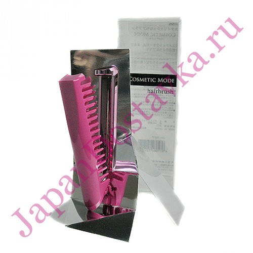 Расчёска-щётка компактной формы Cosmetic Mode hairbrush, VESS (розовая)