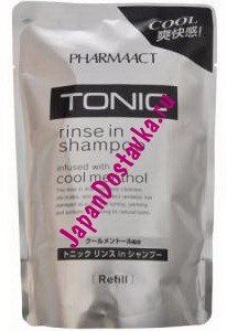 Шампунь-кондиционер Pharmaact for Men Tonic, KUMANO COSMETICS 400 мл (сменная упаковка)
