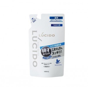 Мужское жидкое мыло Lucido Deodorant Body Wash для нейтрализации неприятного запаха с антибактериальным эффектом и флавоноидами (40+), MANDOM 380 мл (запаска)