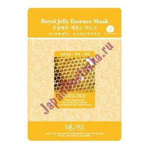 Маска тканевая с экстрактом маточного молочка Royal Jelly Essence Mask, MIJIN Южная   23 мл