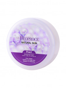 Крем для лица и тела питательный с экстрактом жемчуга Natural Skin Pearl Nourishing Cream, DEOPROCE 100 мл