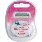 Запасные кассеты с тройным лезвием для станка Mermaid Rose Pink, FEATHER 3 шт. Запасные кассеты с тройным лезвием для станка Mermaid Rose Pink, FEATHER 3 шт.