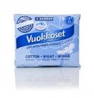 Гигиенические ночные прокладки Cotton Active Night, VUOKKOSET 9 шт. Гигиенические ночные прокладки Cotton Active Night, VUOKKOSET 9 шт.