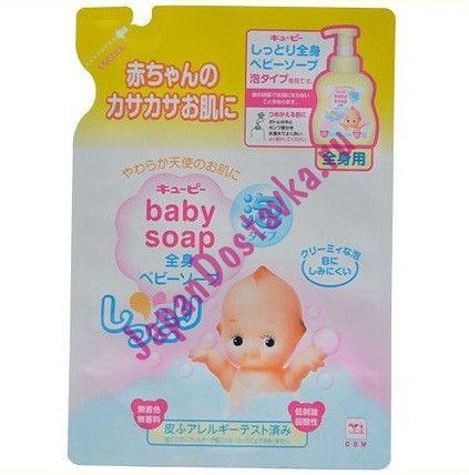 Детское пенящееся мыло для тела Kewpie, COW BRAND 350 мл (запаска)