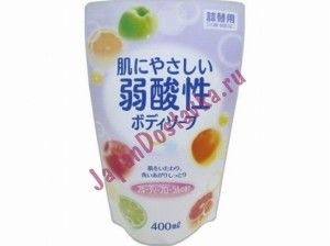 Жидкое мыло для тела с фруктово-цветочным ароматом , EORIA 400 мл  (запаска)