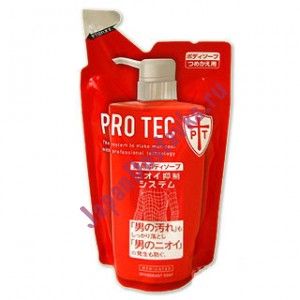 Жидкое дезодорирующие мыло для тела с ментолом Pro Tec, LION 330 мл (запаска)