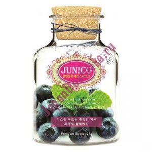 Маска тканевая c экстрактом черники Junico Blueberry Essence Mask, MIJIN 25 г