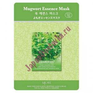 Маска тканевая полынь Mugwort Essence Mask, MIJIN