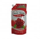 Крем-мыло для тела Wins Body Soap Rose с розовым маслом и богатым ароматом в мягкой упаковке с закручивающейся крышкой, NIHON 1000 мл Крем-мыло для тела Wins Body Soap Rose с розовым маслом и богатым ароматом в мягкой упаковке с закручивающейся крышкой, NIHON 1000 мл