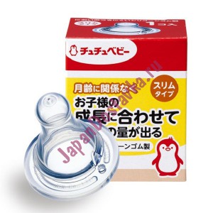 Сменная силиконовая соска для бутылочки с узким горлышком, CHU-CHU BABY  1 шт.