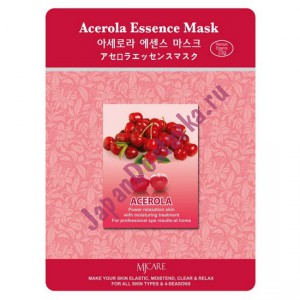 Маска тканевая ацерола Acerola Essence Mask MIJIN 23 г