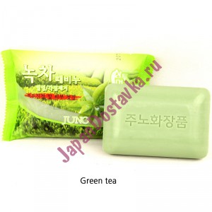 Мыло-скраб с экстрактом зеленого чая Sangtumeori Peeling Soap Green Tea, JUNO   150 г