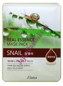 Тканевая маска с экстрактом муцина улитки Real Essence Mask Pack Snail, JUNO   25 мл