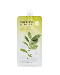 Ночная маска с экстрактом зеленого чая Pure Source Pocket Pack Green Tea, MISSHA   10 мл