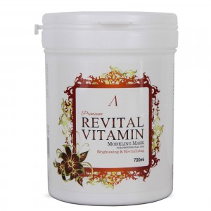Маска альгинатная витаминная Premium Revital Vitamin Modeling Mask, ANSKIN   240 г (банка)