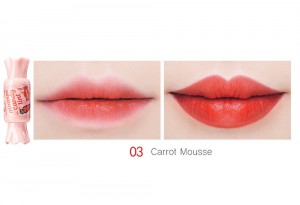 Тинт-мусс для губ Конфетка Mousse Candy Tint, оттенок 03 Carrot, THE SAEM   8 г