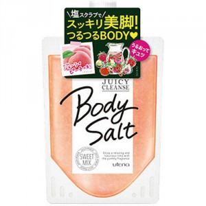 Скраб для тела на основе соли с ароматом персика  Juicy Cleanse, UTENA  300 г