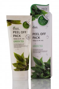 Увлажняющая и восстанавливающая маска-пленка с экстрактом зеленого чая Peel Off Pack Green Tea, EKEL   180 мл