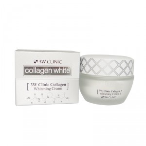 Осветляющий крем для лица с коллагеном Collagen Whitening Cream, 3W CLINIC   60 г