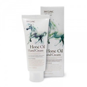 Увлажняющий крем для рук с лошадиным маслом Horse Oil Hand Cream, 3W CLINIC   100 мл
