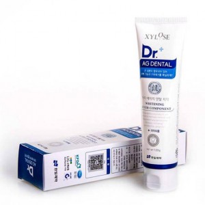 Зубная паста отбеливающая с серебряным компонентом Xylose Dr.+ AG Dental Whitening Silver C Toothpaste, HANIL CHEMICAL   120 г