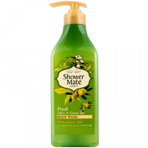 Гель для душа Оливки и Зеленый Чай Shower Mate Body Wash Fresh Olive & Green Tea, KERASYS   550 г