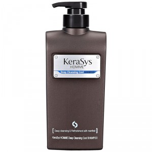 Мужской освежающий шампунь для волос Homme Deep Cleansing Cool Shampoo, KERASYS 550 мл