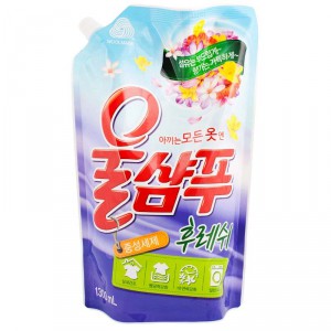 Жидкое средство для стирки вещей из деликатных тканей Свежесть Wool Shampoo Fresh, KERASYS   1300 мл (запаска)