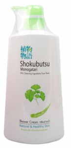 Крем-гель для душа Гинкго Shokubutsu Monogatari Shokubutsu Ginkgo Shower Cream, CJ LION  500 мл