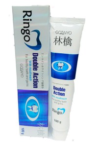 Паста зубная отбеливающая c ополаскивателем Double Action, RINGO  100 г