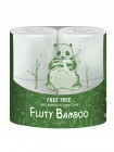 Трехслойная туалетная бумага Fluty, GOTAIYO Япония (бамбук) 4 рулона Трехслойная туалетная бумага Fluty, GOTAIYO Япония (бамбук) 4 рулона