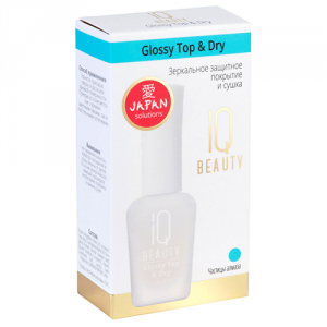 Зеркальное защитное покрытие и сушка Glossy Top & Dry, IQ BEAUTY   12,5 мл