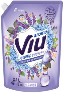 Антибактериальный ароматизирующий кондиционер (средиземноморская лаванда) Aroma Viu Mediterranean Lavender, MUKUNGHWA   (мягкая упаковка) 2,1 л