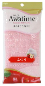 Мочалка для создания большого количества пены Awatime, OHE (средней жесткости, розовая) 100 см