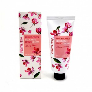 Крем для рук на основе экстракта цветущей сакуры Pink Flower Blooming Hand Cream Cherry Blossom, FARMSTAY   100 мл